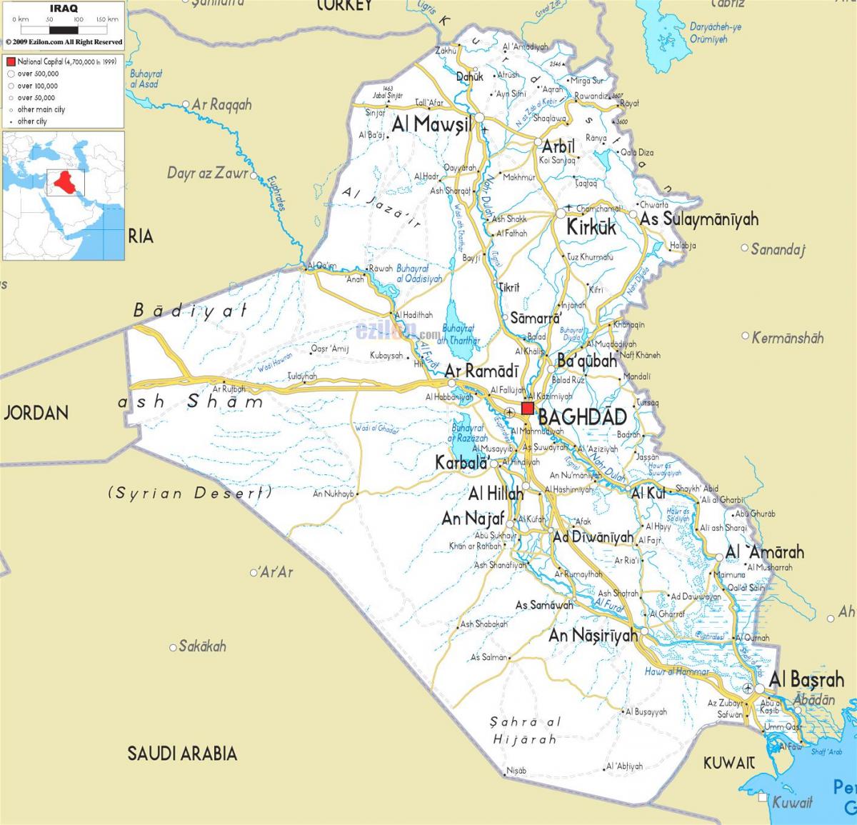 Karta rijeke Iraku 