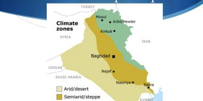 Karta Iraka klime