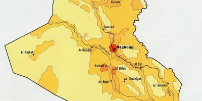 Karta stanovništva Iraka 